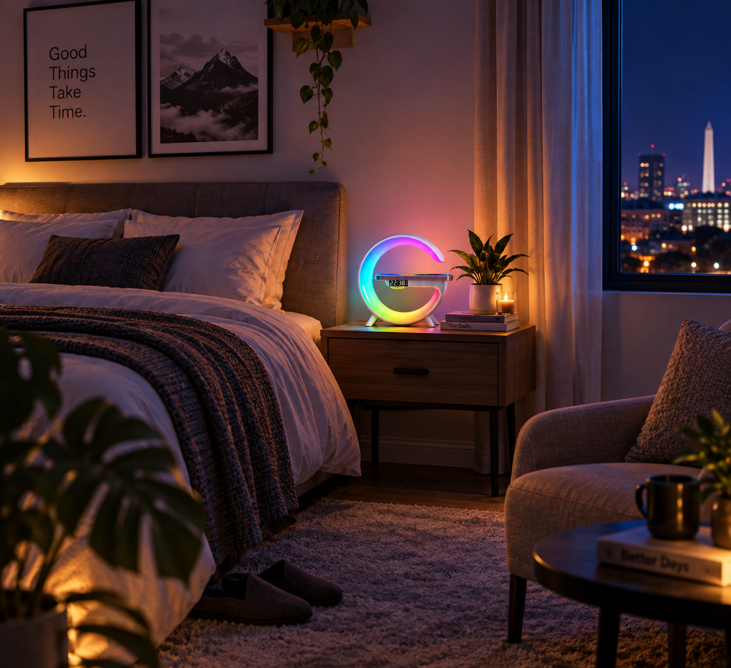 RGB Rhythm Light Wireless Sunrise Alarm Speaker