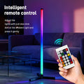 RGB LED Corner Floor Lamp, flip 180°，Remote Control,Standingl Corner Changing Ambience Light, for Living Bedroom Room Gaming Room