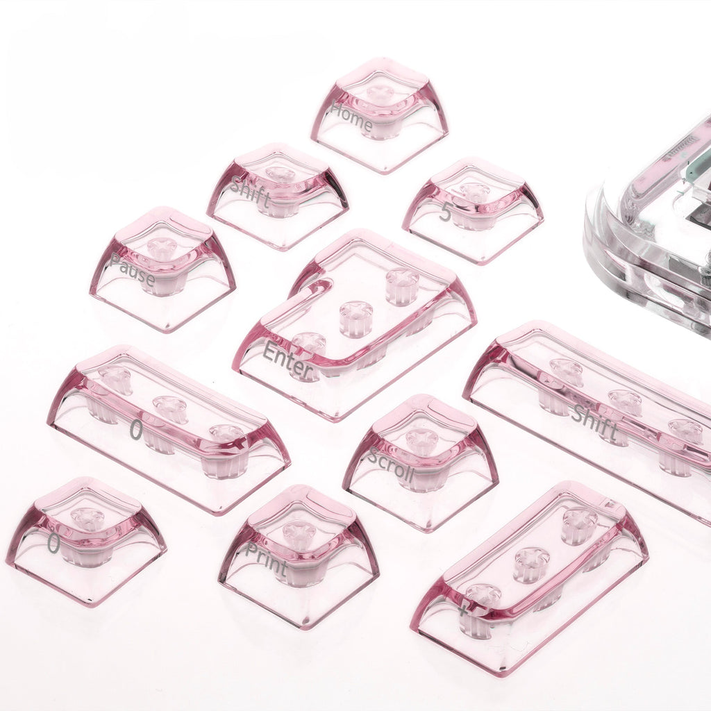 XVX Arctic Transparent SA Profile Double-Shot PC Keycap Set