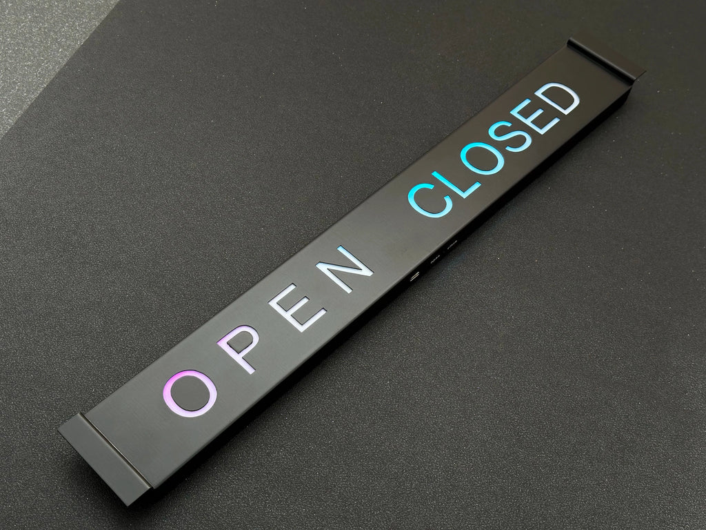 LED Open Closed Sign – RGB Business Sign with App Control
