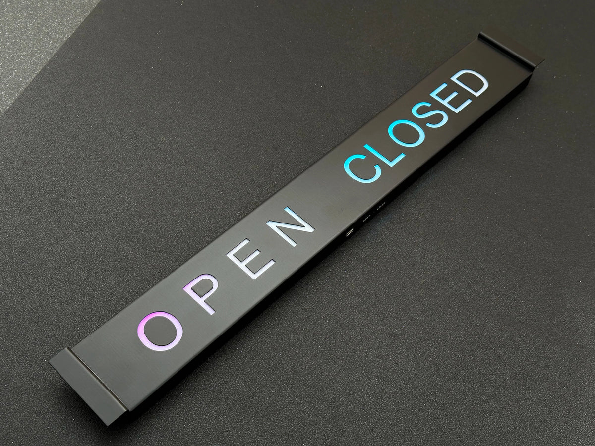 LED Open Closed Sign – RGB Business Sign with App Control