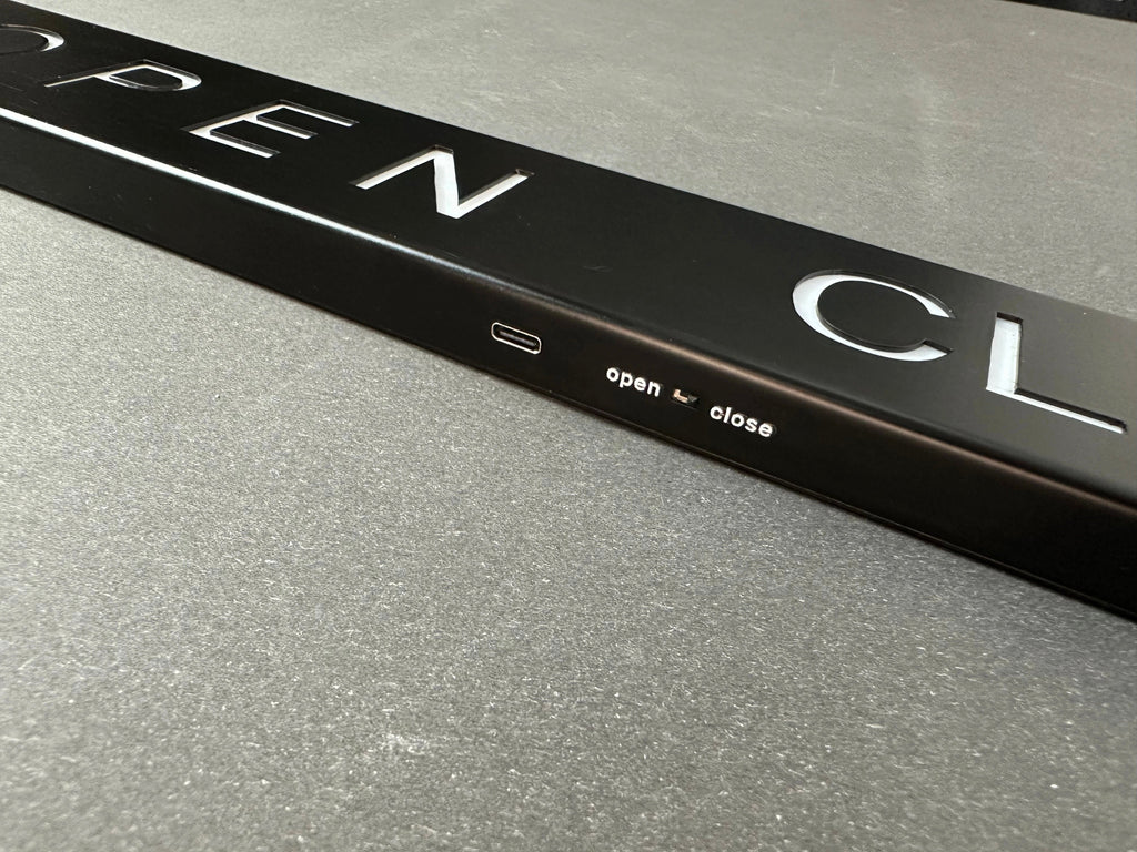 LED Open Closed Sign – RGB Business Sign with App Control