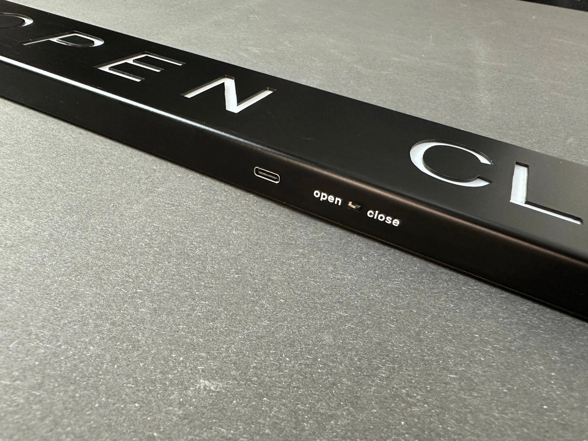 LED Open Closed Sign – RGB Business Sign with App Control