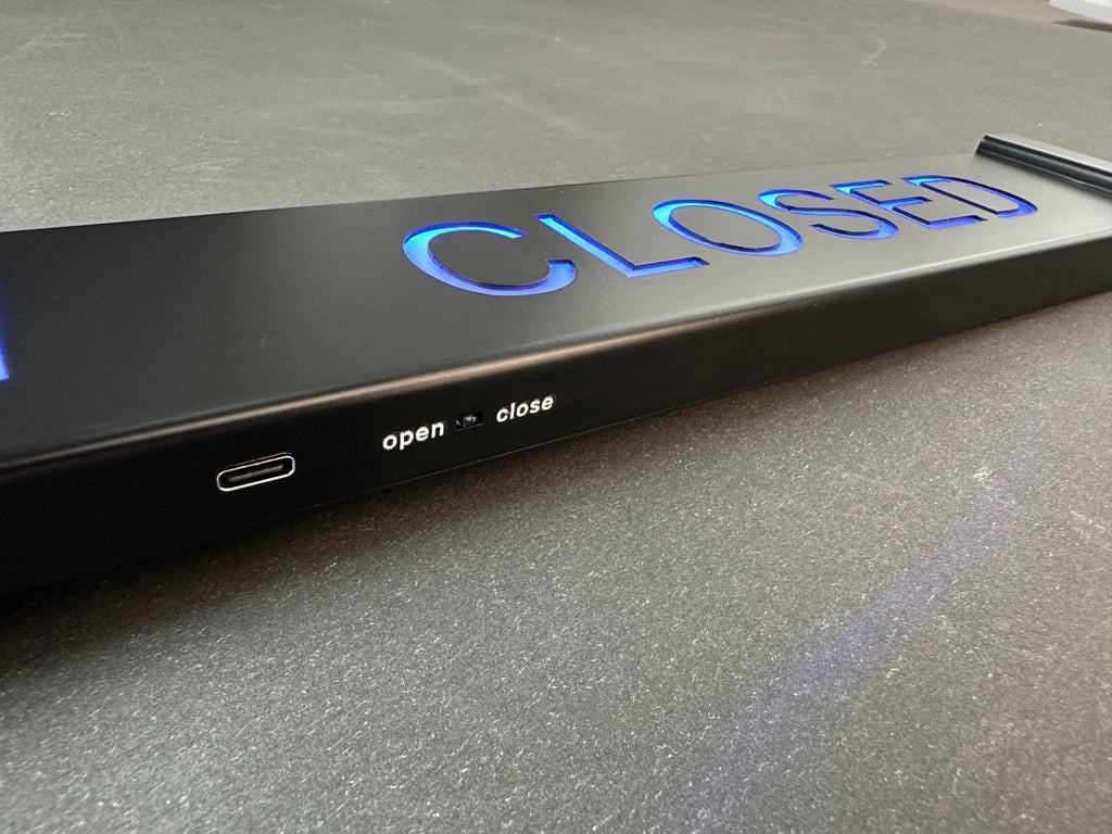 LED Open Closed Sign – RGB Business Sign with App Control