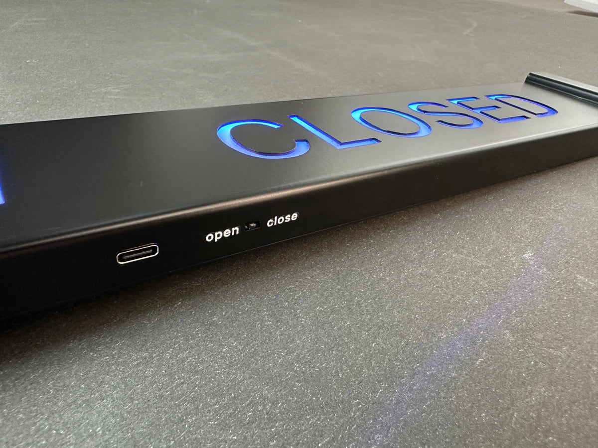 LED Open Closed Sign – RGB Business Sign with App Control