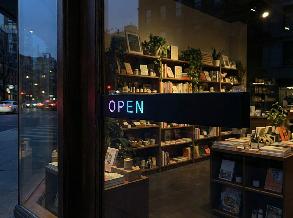 LED Open Closed Sign – RGB Business Sign with App Control