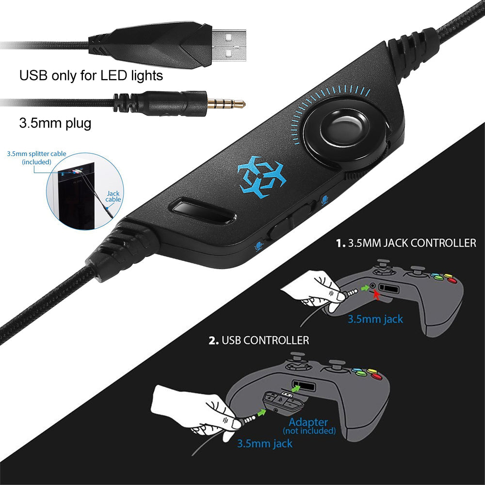 Stereo RGB Gaming Headset with Microphone