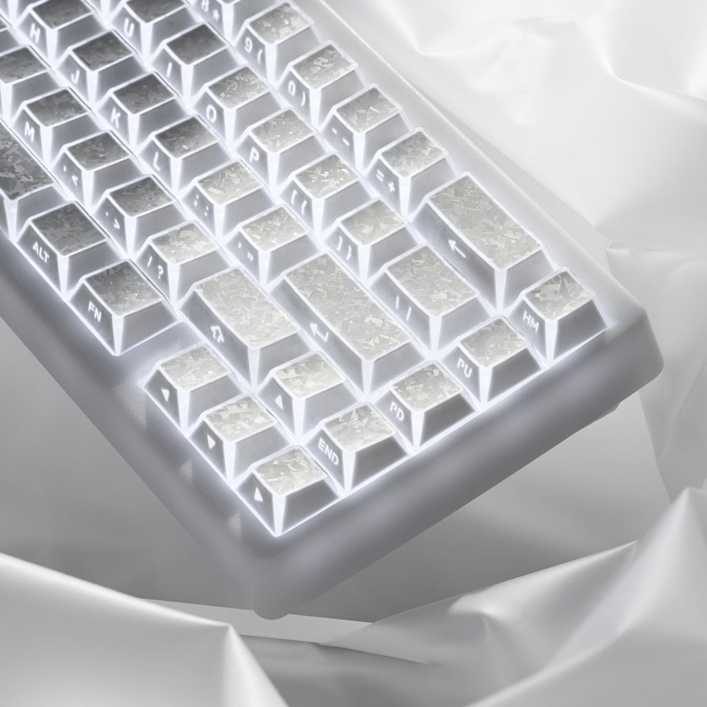 XVX PRISM Forged Carbon Shine-Through Cherry Profile 136-Key PBT Keycap Set