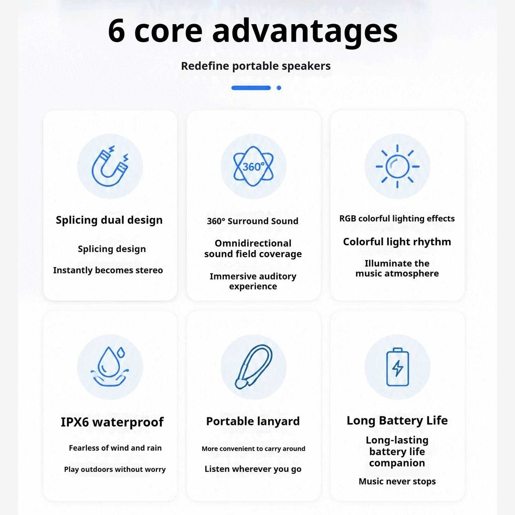 KP-858 Best-selling Wireless Bluetooth Speaker Featuring A Modular Dual-unit Design Portable Handle High Power Output And RGB Lighting Ideal For Outdoor Gatherings Factory Stock Available