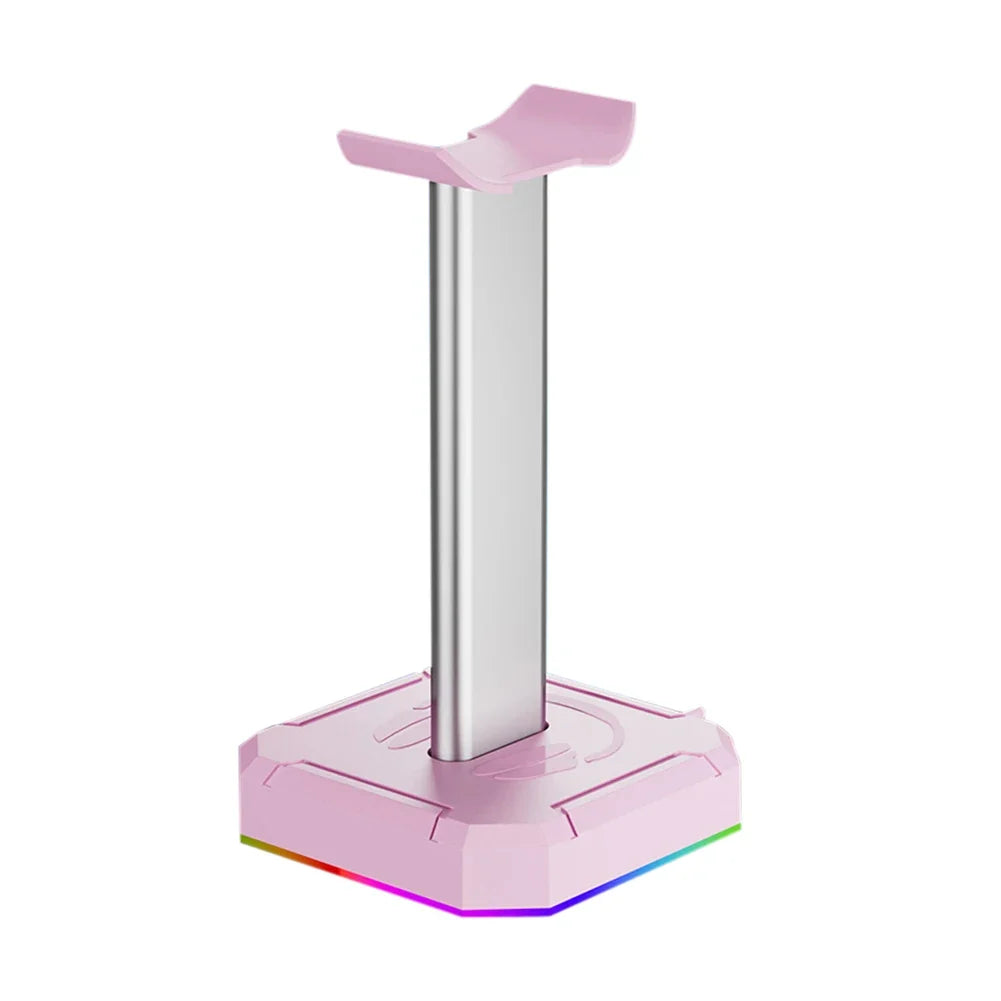 Soporte Auriculares Gaming RGB 10 Modos Luz USB 3.5mm