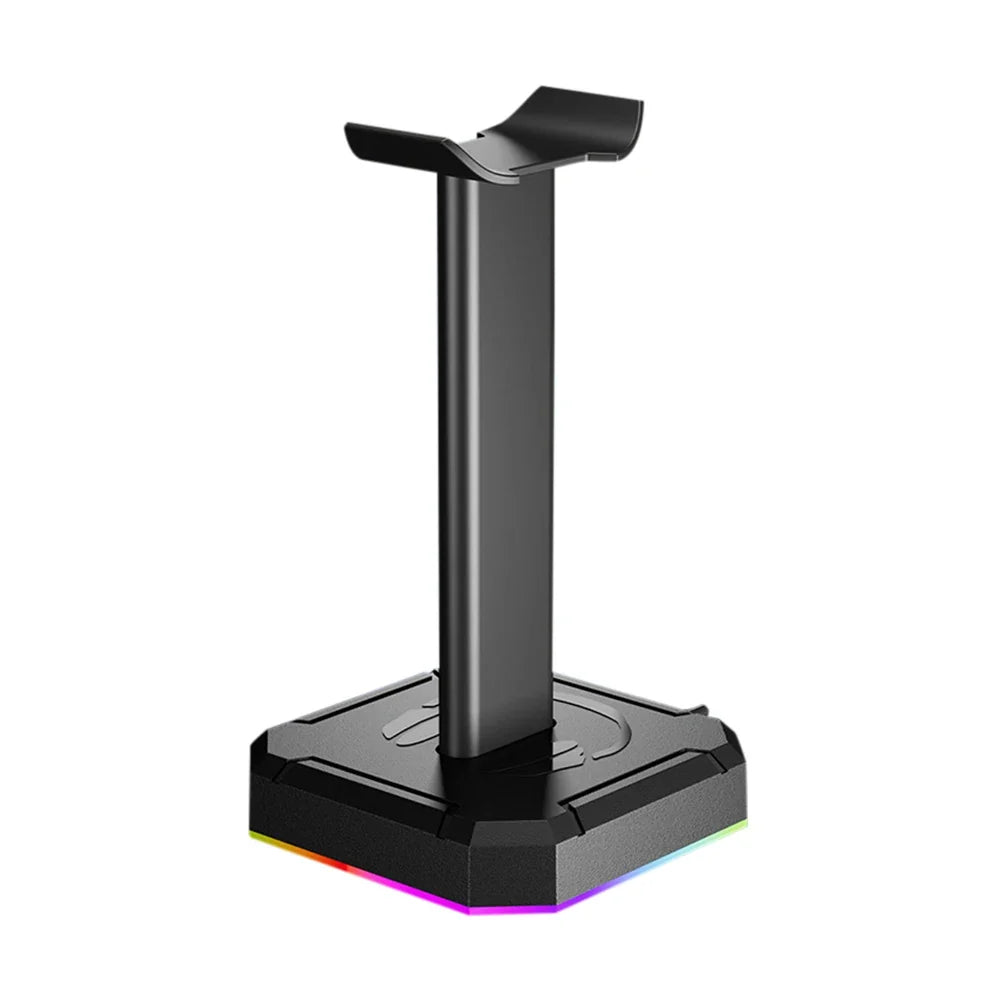 Soporte Auriculares Gaming RGB 10 Modos Luz USB 3.5mm